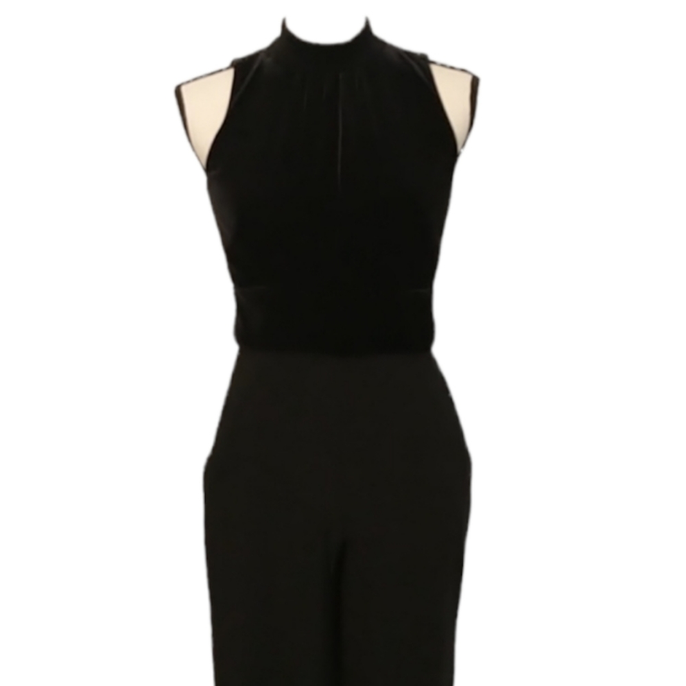 Ralph Lauren Velour Sleeveless Top Jumpsuit Sz 0